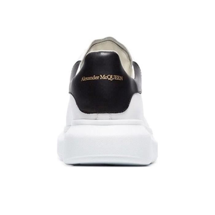 Basket Alexanders McQueens MC Cuir Lacets Blanc Blanc