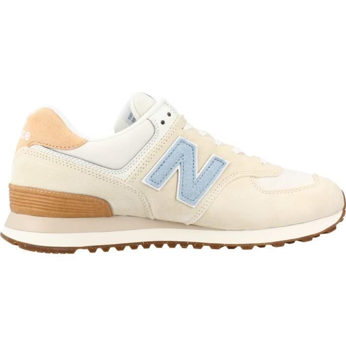 Basket Homme NEW BALANCE 120097 Beige Textile Lacets Beige Cdiscount Chaussures