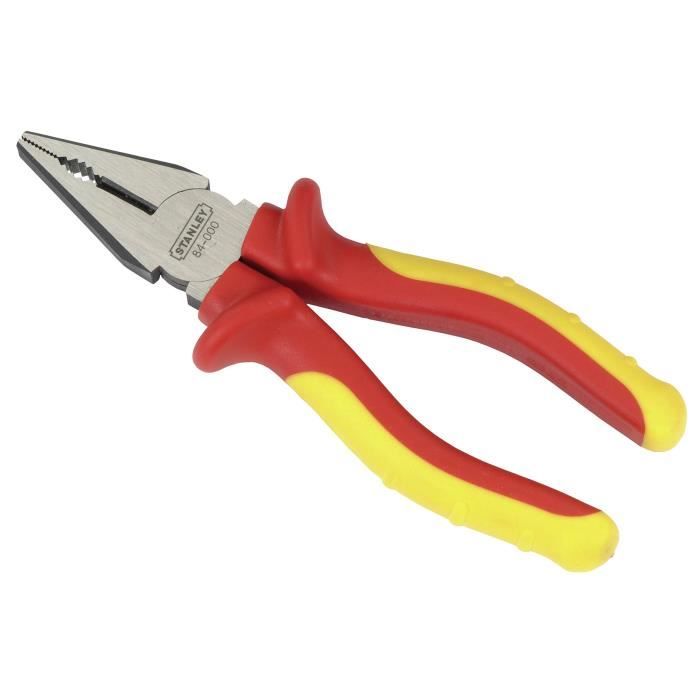 Stanley 0-84-074 Pince à Bec Rond 150 Mm, Outil De Précision Pour Bijoutiers, Électriciens Et Bricoleurs