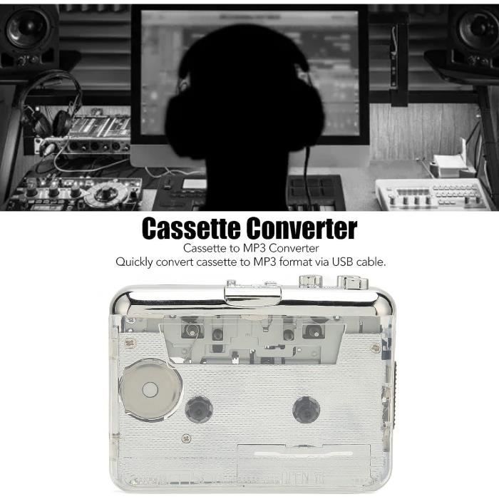 Lecteur De Cassette Portable, Convertisseur De Cassette Usb Vers
