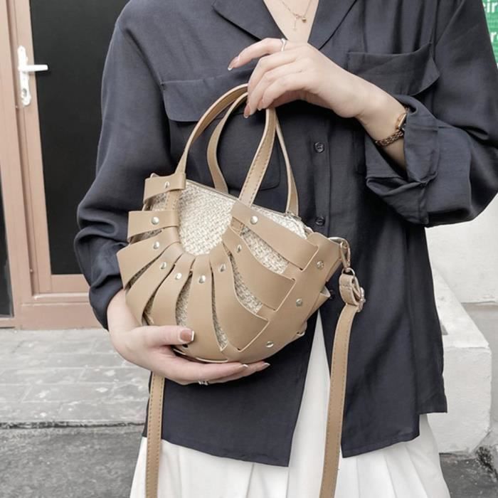 Sac rotin top bandouliere
