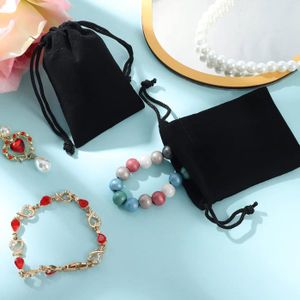 24 Pochettes à Bijoux Satin – Cordon De Serrage – Broderie Chinoise – Mariage