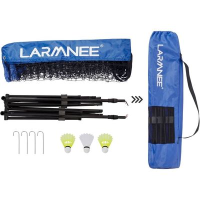Filet De Badminton Pliable Et Léger – Multi-sports (tennis, Volley, Foot) – Installation Rapide Sans Outils, Pour Jardin, Plage Ou Camping – 3 X 1,5 M