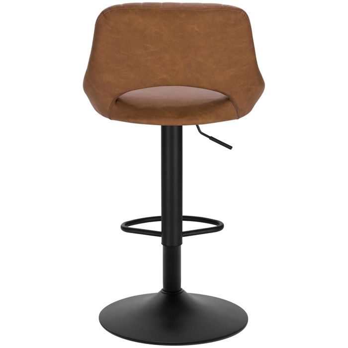2 Tabourets De Bar EUGAD Pivotants - Cuir Synthétique, Hauteur Réglable 62-83.5cm