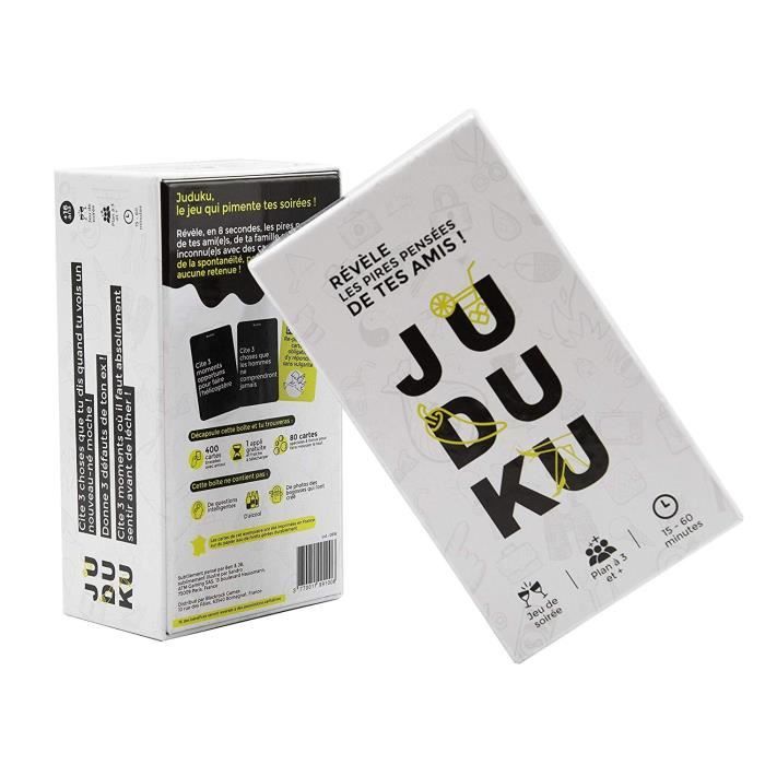 JUDUKU Jeux de société Le Vice Ultime | Jeu de Carte fabriqué en Europe | Déjà Plus d' 1 Million de Joueurs | Jeux de société Adulte idéal soirée | Cadeau Drole et Original JUDUKU Jeux de société Le Vice Ultime | Jeu de Carte fabriqué en Europe | Déjà Plus d' 1 Million de Joueurs | Jeux de société Adulte idéal soirée | Cadeau Drole et Original