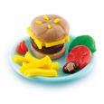 Canal Toys - Kit Burger Pâte à modeler antibactérienne - Élimine jusqu'à 99,9% des bactéries sur les mains - dès 2 ans - SND006-7