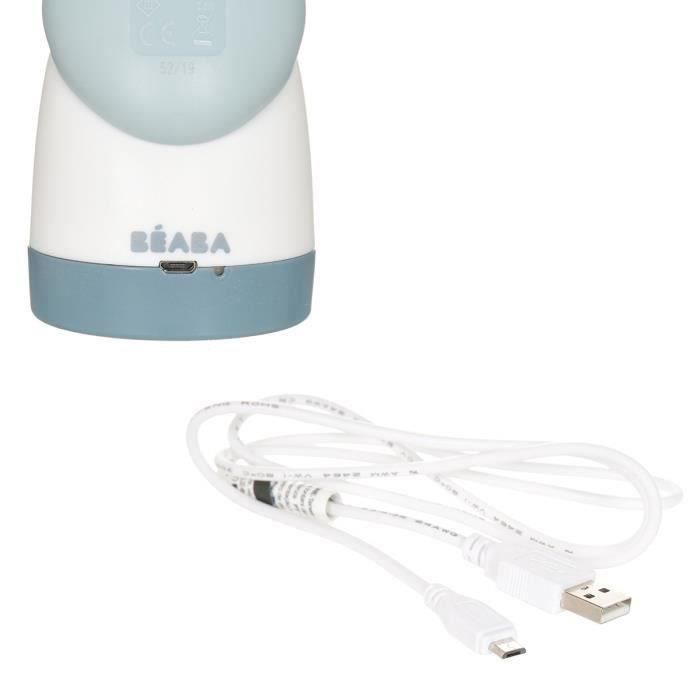 BEABA , Veilleuse et lampe torche 2 en 1 nomade, rechargeabe USB, Vert