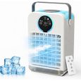 Climatiseur Portable avec Télécommande, 700ML Refroidisseur d;Air par Evaporation avec minuterie de 2 à 8 h, 3