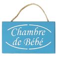 Plaque De Porte Chambre De Bebe Bleu Azur Achat Vente Objet Decoration Murale Cdiscount
