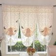 CAFE 80*140cm 1 pc rideau pour fenêtre de Salon chambre cuisine décoration de maison romantique à la mode-0
