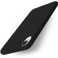 Coque iPhone XR Ultra Fine AntiRayures Silicone Liquide AntiChoc Slim Mince Protection iPhone XR Noir U4-0