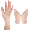 Hililand Attelle de poignet 2 pièces Silicone protecteur pouce poignet orthèse soulager la douleur pour l'arthrite de la main-0