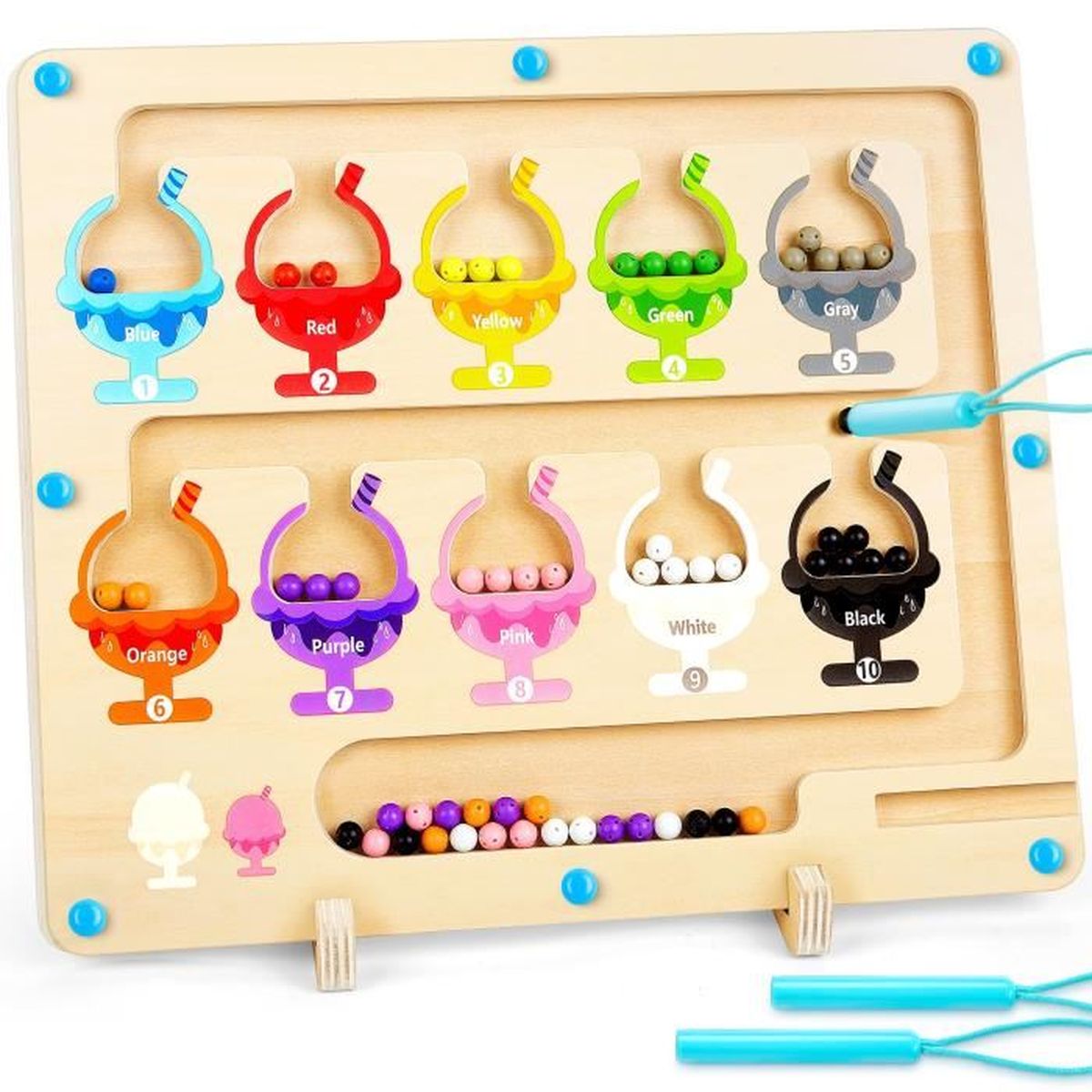 Jeu De Pêche Magnétique En Bois Pour Enfant 2 Ans Et Plus - Cooljoya, éducatif Et Amusant