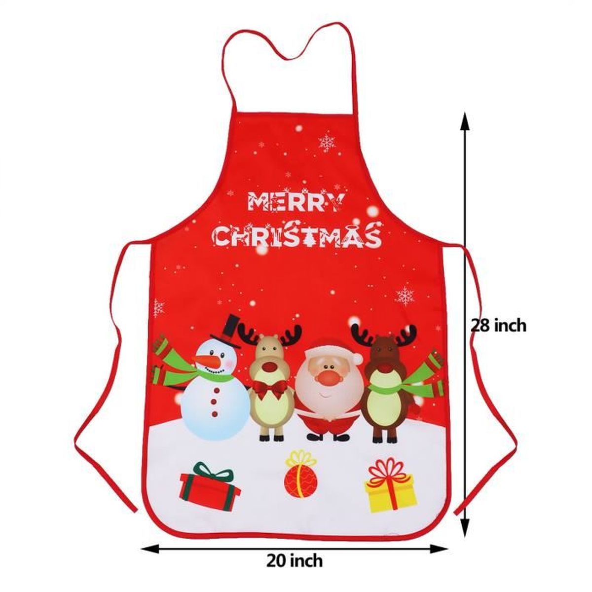 Tablier De Noël 2 Pièces - Modèles Père Noël Et Sapin, Réglable, Pour Cuisine, Pâtisserie Et Décoration Festive - 13