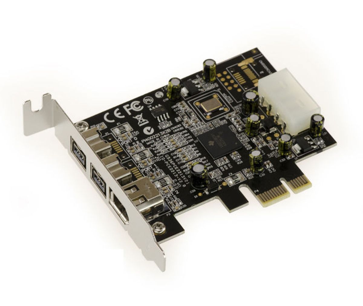 Carte Contrôleur PCI Firewire IEEE 1394 - 3 Ports (2x 6 Broches, 1x 4 Broches) - 400 Mbps, Pour PC De Bureau