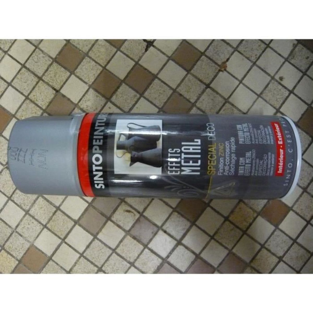 Peinture effet métal zinc 400ml SINTO - Achat / Vente peinture - vernis Peinture  effet métal zinc 4 - Cdiscount