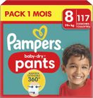 Pampers Baby-Dry Pants, Taille 8, 117 Couches-Culottes