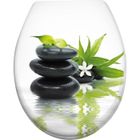 Abattant WC - HENGMEI - Modèle Pierre - Soft Close - Charnières en Acier Inoxydable - Universel