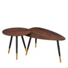 HOMCOM - table basse - Bois - 96x50x40cm - Marron