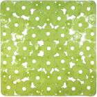 IDMAT Tapis de fond d'évier carré anti-dérapant - 32x32 cm - vert transparent