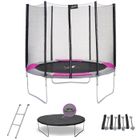 Kangui - Trampoline rond Ø250cm avec filet, échelle, bâche et kit d'ancrage - RALLI 250