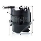MANN FILTER Filtre à carburant WK939