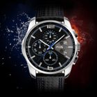 SHARPHY® Montre homme - chronographe - étanche - quartz - analogique - bleu