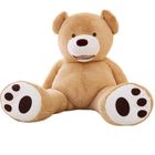 Peluche géante YUNNASI - Nounours brun clair 200cm - Doux et facile à laver