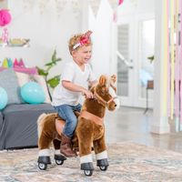 PonyCycle® - Peluche Licorne Géante pour Fillette 3~5 ans Fée Licorne à  monter avec 4 Roues et Frein - Cdiscount Jeux - Jouets