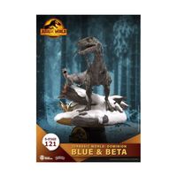 Diorama D-Stage Beast Kingdom Toys - Jurassic World : Le Monde d'après - Blue & Beta 13 cm - Blanc
