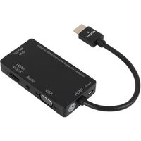 Câble convertisseur adaptateur HDMI vers DVI 4K/VGA/HDMI 4K/Audio 4 en 1, adapté aux téléphones mobiles, ordinateurs,