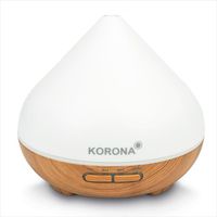 Korona 81200 Diffuseur d'arômes | Capacité 300 ml | Minuterie | Silencieux | 7 couleurs de LED | 2 niveaux de brume | Aspect bois