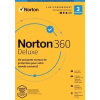 Norton 360 Deluxe 2023 | 1 An | 3 Appareils | PC-Mac-Android-iOS | [Téléchargement]