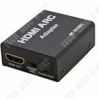 TD® Adaptateur HDMI ARC vers HDMI Optique Toslink Convertisseur Audio 4K 1080P CE- Convertisseur HDMI - connecteur vidéo