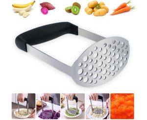 Capacité 3-5 Pommes De Terre Lave-vaisselle Shoxil Presse Purée Manuel Acier Inoxydable | Écrase Pomme De Terre Ricer Et Légumes - Capacité 3-5 Pommes De Terre Ustensile Purée Lisse