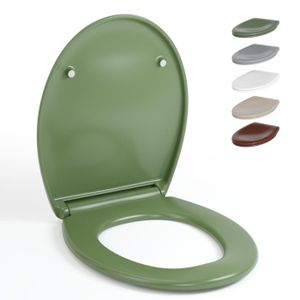 Anycee Max Siège De Toilette En Forme De O - Abattant WC Frein De Chute - Couvercle De Toilette Pour Salle De Bain Siege De Toilette Blanc 88705745