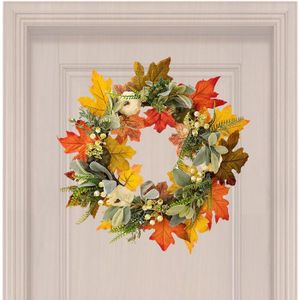 Couronnes artificielles pour Thanksgiving, couronnes d'automne