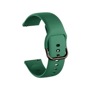 BRACELET MONTRE CONNEC. couleur vert olive taille 20mm Bracelet en Silicon
