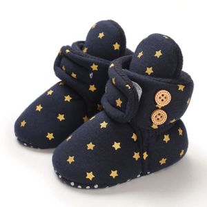 BIJOU DE CHAUSSURE couleur E7 taille S Bottes d'hiver pour bébés filles et garçons, chaussures imprimées étoiles, mignonnes, gar