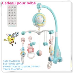 Mobile Bebe Musical Et Projection Lumiere Avec Telecommande Cdiscount