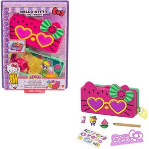 Coffret Hello Kitty L'Heure du Thé - MATTEL - Mini-poupée - Accessoire  tasse - Carnet de notes - Pochoir - Mixte