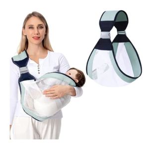PROTÈGE-BRETELLES Porte-bébé,Porte-bébé Enveloppant,écharpe porte-bébé réglable,porte-bébé respirant,nouveau-nés et tout-petits jusqu'à 18 kg