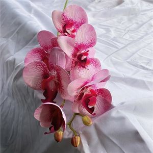 FLEUR ARTIFICIELLE Branches d'orchidées artificielles en Latex, belle
