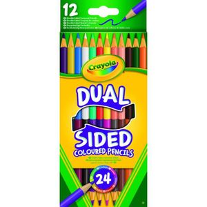 CRAYON DE COULEUR Crayola -  12 crayons de couleur dual sided (24 couleurs) - Coloriage