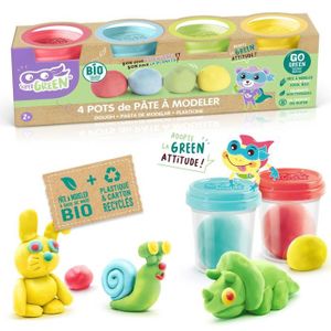 JEU DE PÂTE À MODELER Kit de 4 pots de pâte à modeler bio CANAL TOYS Sup