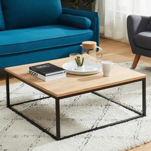 Table Basse Chene Et Noir Achat Vente Pas Cher