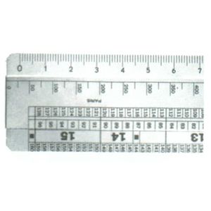 RÈGLE - ÉQUERRE Règle Informatique - 420 mm - Grad 1/10 - 1/8 - 1