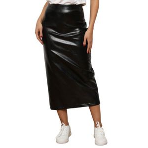 Jupe Crayon Topshop En Satin Taille Haute - Dos Fendu, Taille 8, Idéale Pour Le Bureau