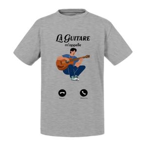 Garçons Filles Guitariste T-shirt mon cerveau joue de la guitare électrique de Noël 