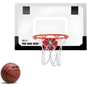 PANIER DE BASKET-BALL Mini panier de basketball SKLZ Pro Mini Hoop, à suspendre sur une porte ou à accrocher au mur pour jouer en sécurité dans la maison
